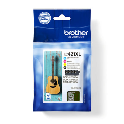 Brother LC-421XLVAL PagePack 4 pieza(s) Original Alto rendimiento (XL) Negro, Cian, Magenta, Amarillo