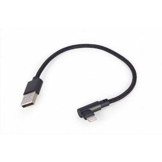 Gembird - CC-USB2-AMLML-0.2M cable de conector Lightning 0 2 m Negro