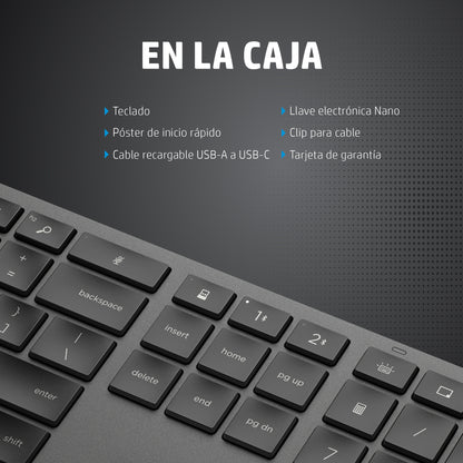 HP - Teclado inalámbrico de modo dual 975