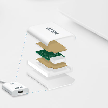 ATEN - Adaptador activo de Mini DisplayPort a HDMI 4K