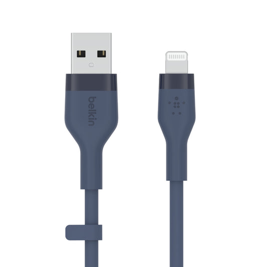 Belkin - Cbl Siicone USB-A LTG 2M bleu Azul