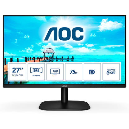 AOC - B2 27B2QAM LED display 68 6 cm (27") 1920 x 1080 Pixeles Full HD Negro