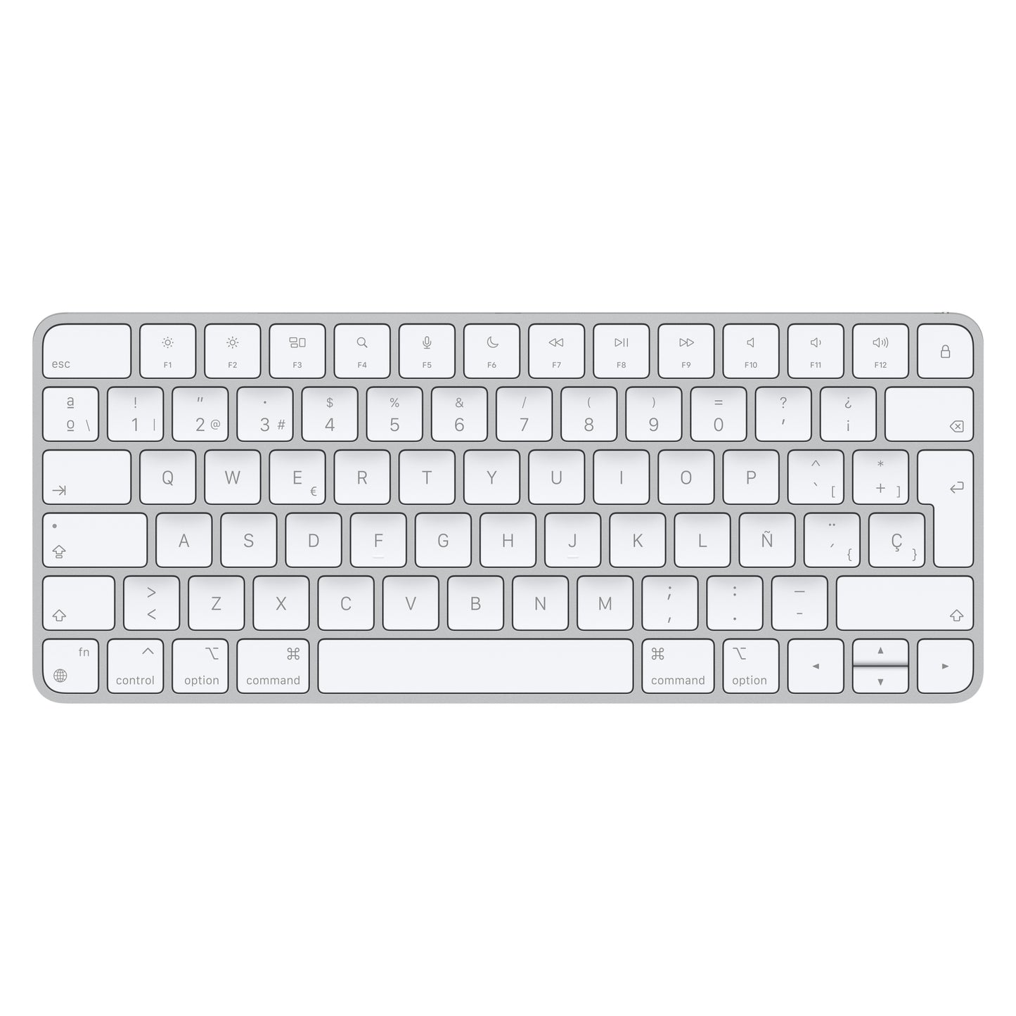 Apple - Magic teclado Universal USB + Bluetooth Español Aluminio  Blanco