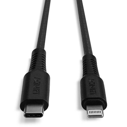 Lindy - 31285 cable de conector Lightning 0 5 m Negro