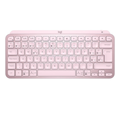 Logitech - MX Keys Mini teclado Oficina RF Wireless + Bluetooth QWERTY Español Rosa