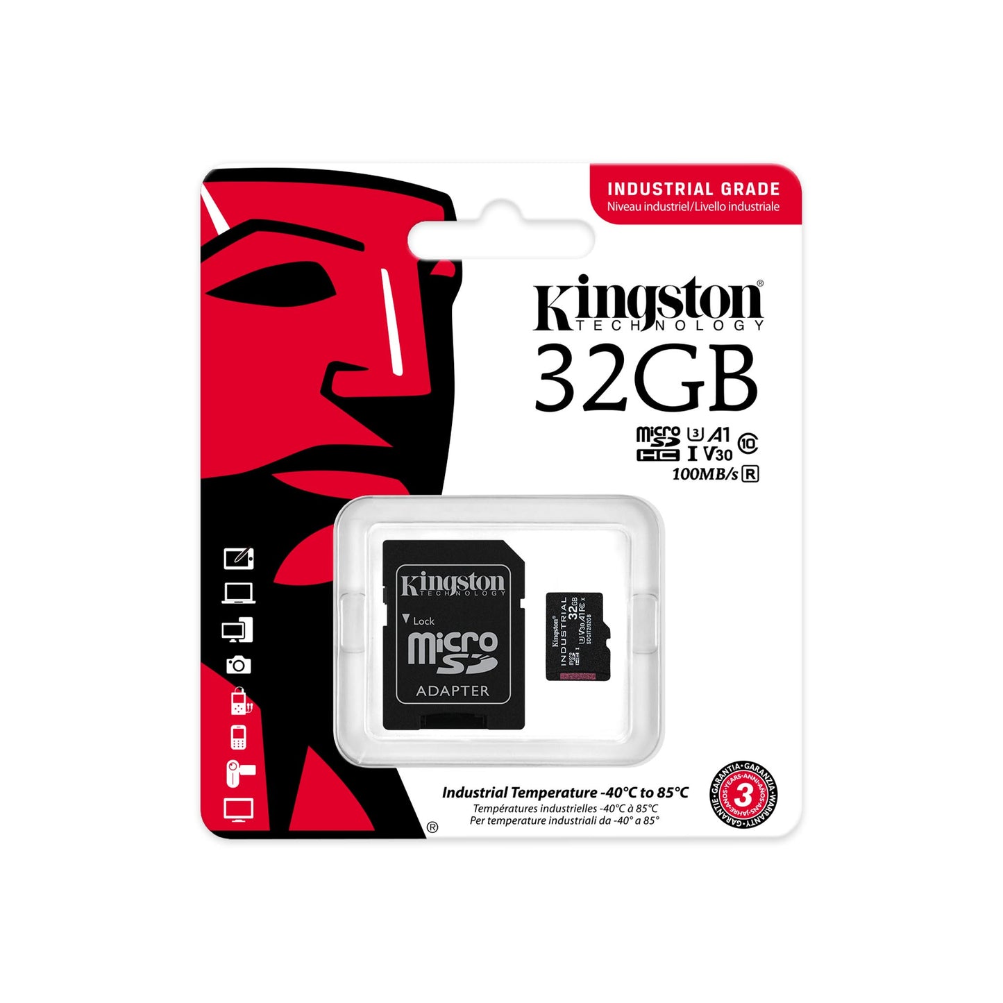 Kingston Technology - Industrial 32 GB MiniSDHC UHS-I Clase 10