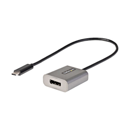 StarTech.com - Adaptador USB C a DisplayPort - Conversor USB Tipo C a DisplayPort 1.4 de 8K/4K 60Hz - Convertidor de Vídeo Tipo Dongle USBC a DP para Monitor - Funciona con Thunderbolt 3 - Cable de 30cm