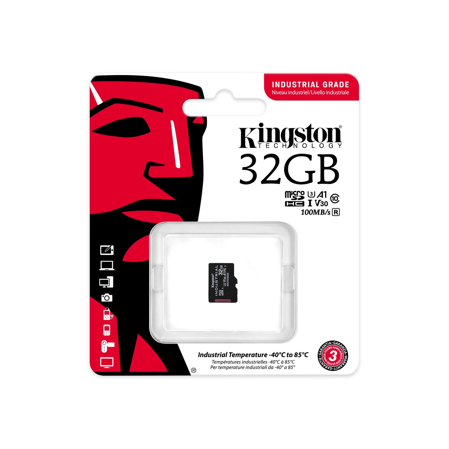 Kingston Technology - Industrial 32 GB MicroSDHC UHS-I Clase 10