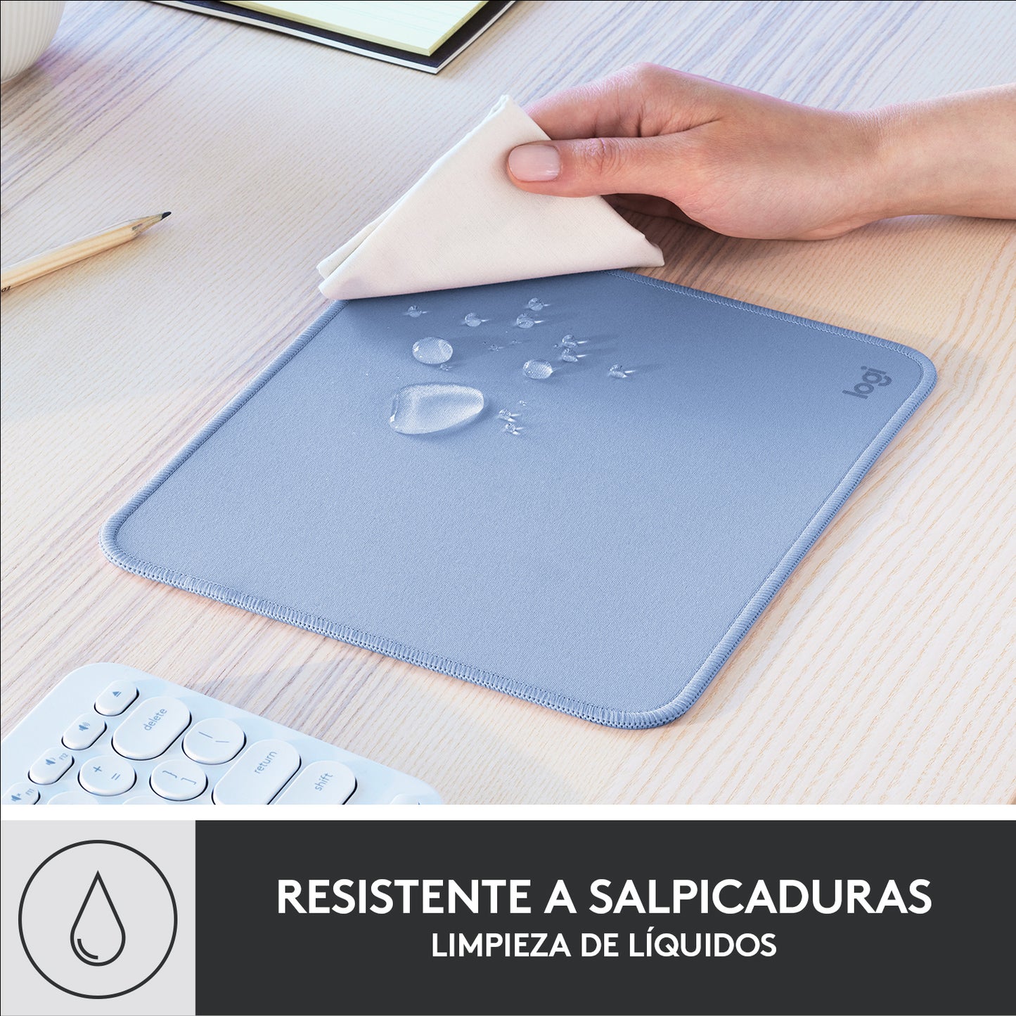 Logitech - Mouse Pad Studio Series Azul  Gris