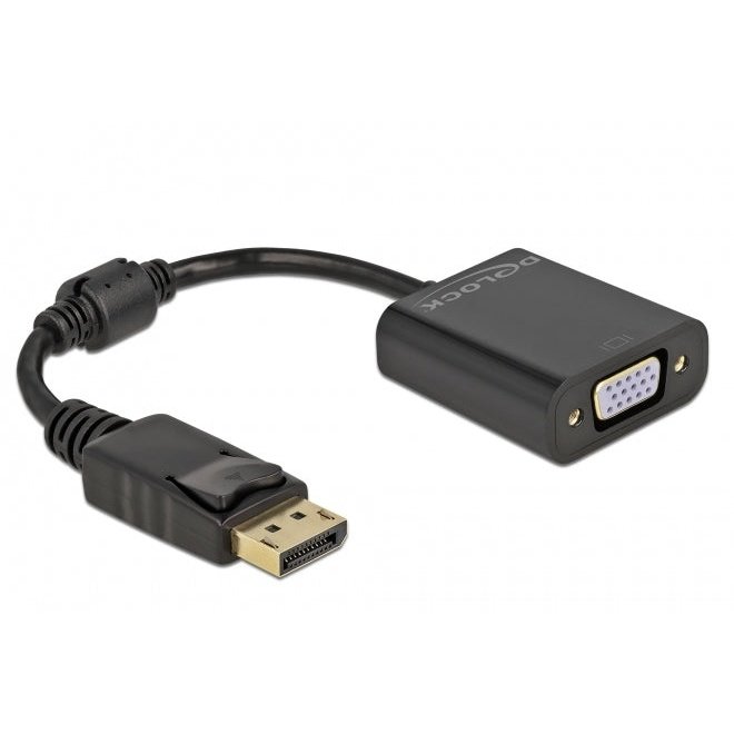 DeLOCK - Adaptador DisplayPort 1.2 macho a VGA hembra negro