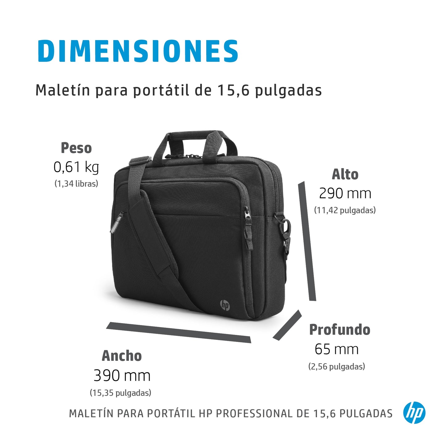 HP - Professional 15.6-inch Laptop Bag