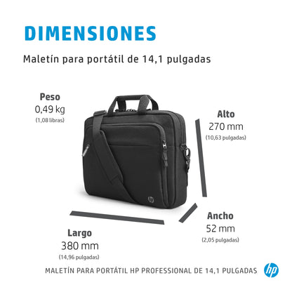 HP - Maletín para portátil Professional de 14 1 pulgadas