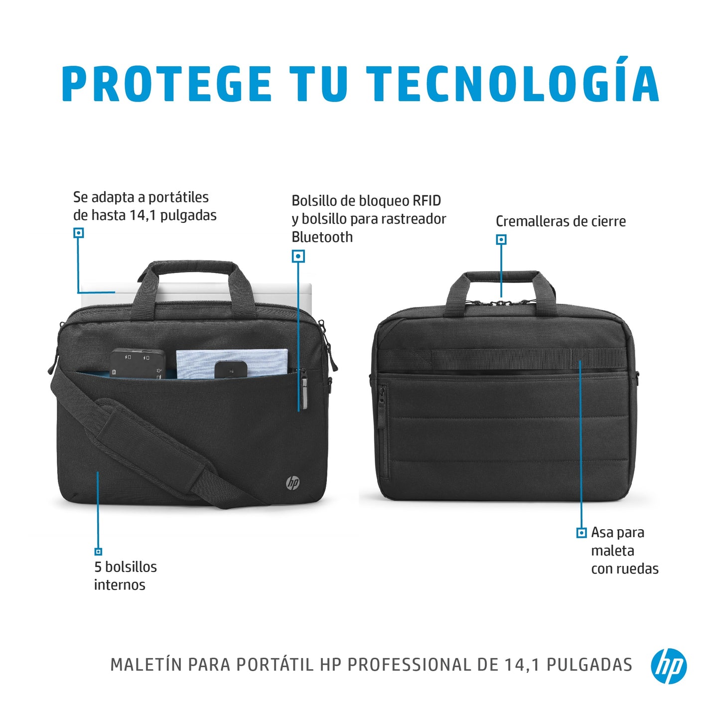 HP - Maletín para portátil Professional de 14 1 pulgadas