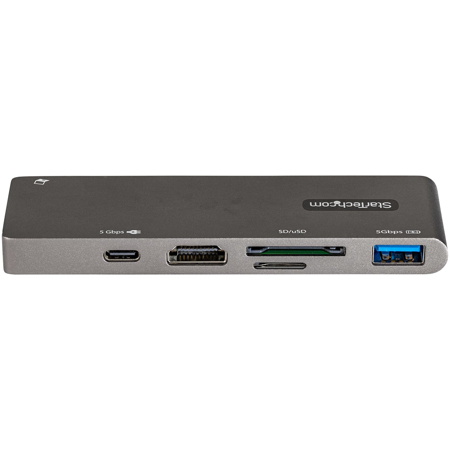 StarTech.com - Adaptador Multipuertos USB C para MacBook Pro/Air - Docking Station USB Tipo C a HDMI 4K - con PD de 100W Pass-through - Lector de Tarjetas SD MicroSD - Hub Ladrón USB 3.0 de 2 Puertos