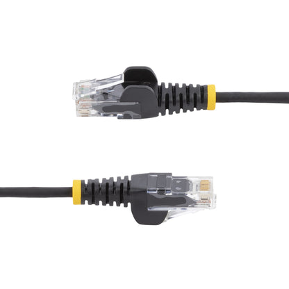 StarTech.com - Cable Cat6 de 50cm - Delgado - con Conectores RJ45 sin Enganches - Negro