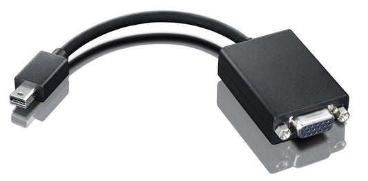 Lenovo - 0A36536 adaptador de cable de vídeo VGA (D-Sub) Mini DisplayPort Negro