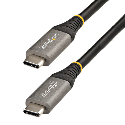 StarTech.com - Cable de 1m USB-C de 10Gbps - Cable USB Tipo C Certificado por USB-IF - Cable USB TipoC USB 3.1/3.2 Gen 2 - Con Carga por Entrega de Alimentación PD de 100W (5A)  Modo Alt de DP