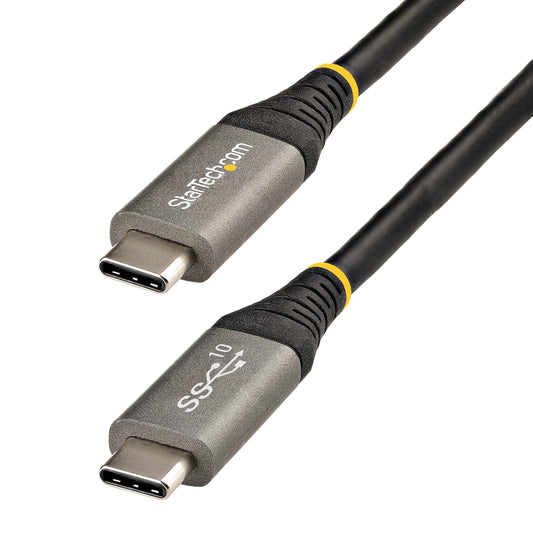 StarTech.com - Cable de 50cm USB-C de 10Gbps - Cable USB Tipo C - Cable USB TipoC USB 3.1/3.2 Gen 2 - Con Carga por Entrega de Alimentación PD de 100W (5A)  Modo Alt de DP