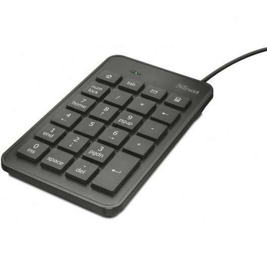 Trust - 22221 teclado numérico Portátil/PC USB Negro