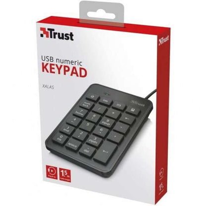 Trust - 22221 teclado numérico Portátil/PC USB Negro