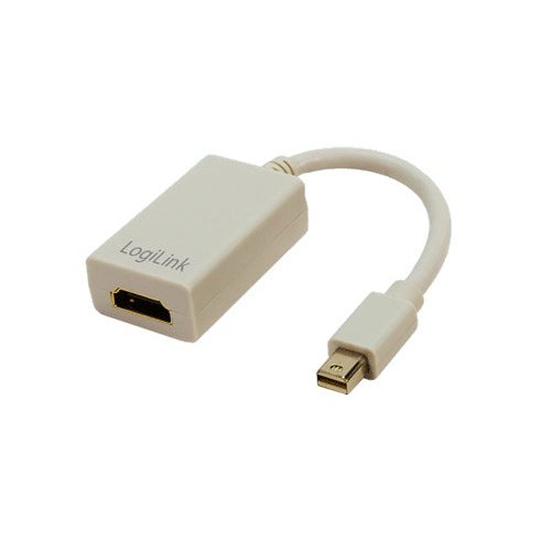 LogiLink - CV0036A adaptador de cable de vídeo 0 1 m Mini DisplayPort HDMI tipo A (Estándar) Gris