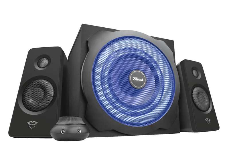 Trust - GXT 628 conjunto de altavoces 120 W Universal Negro  Azul 2.1 canales