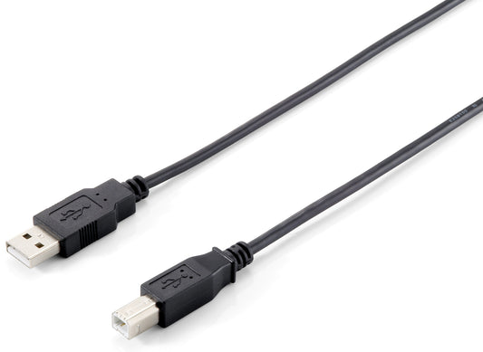 Equip - 128863 cable USB USB 2.0 1 m USB A USB B Negro