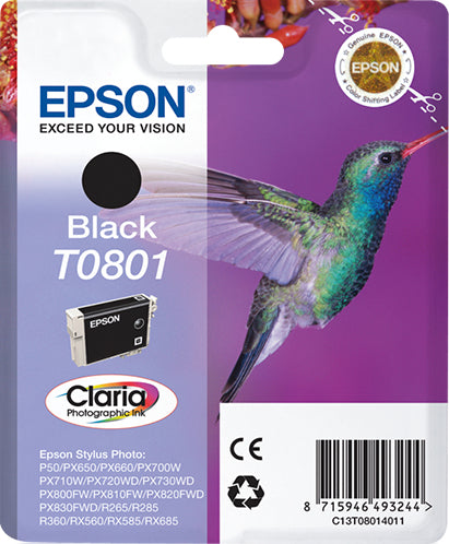 Epson Hummingbird Cartucho T0801 negro