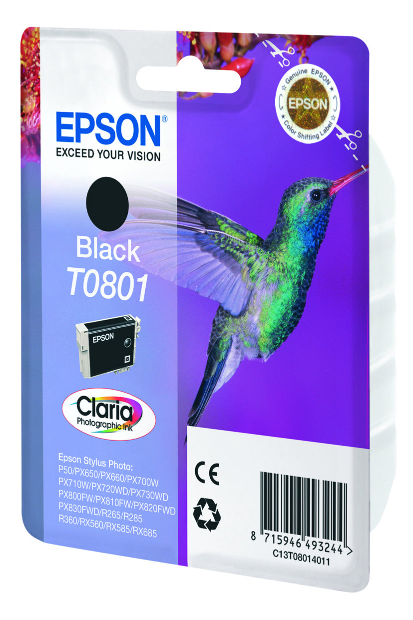 Epson Hummingbird Cartucho T0801 negro