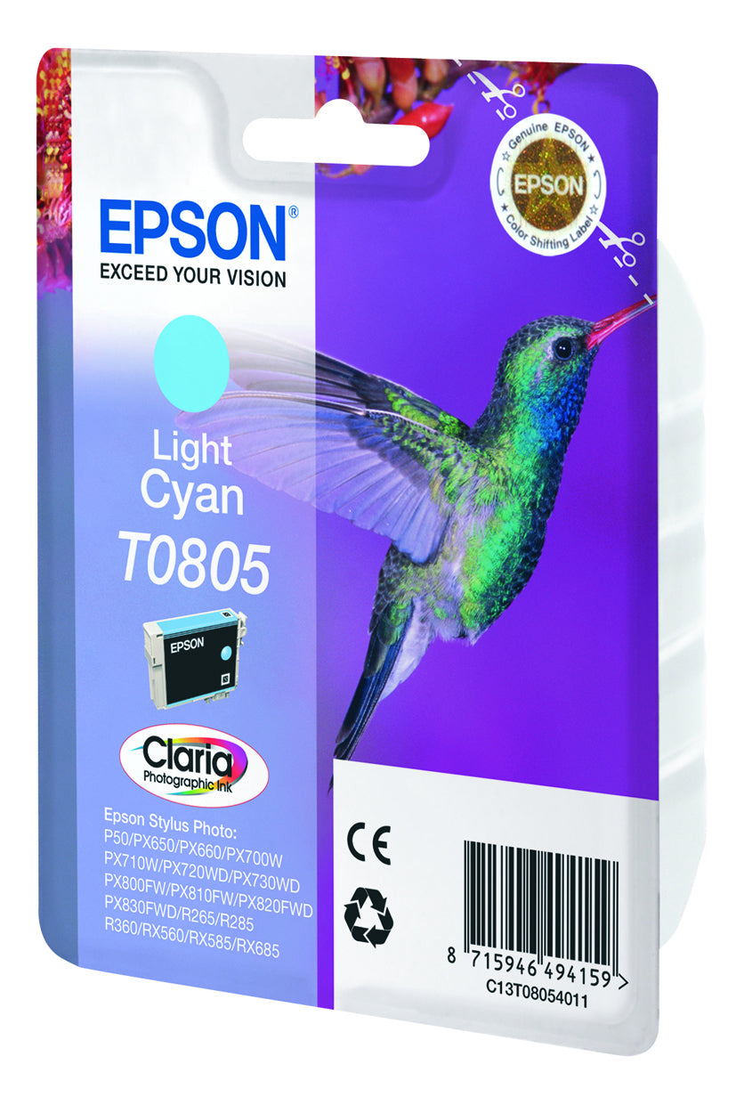 Epson Hummingbird Cartucho T0805 cian claro