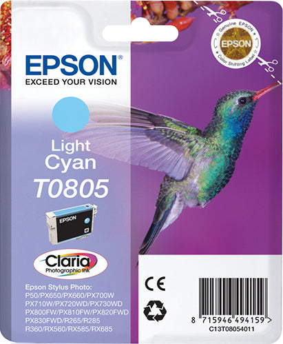 Epson Hummingbird Cartucho T0805 cian claro