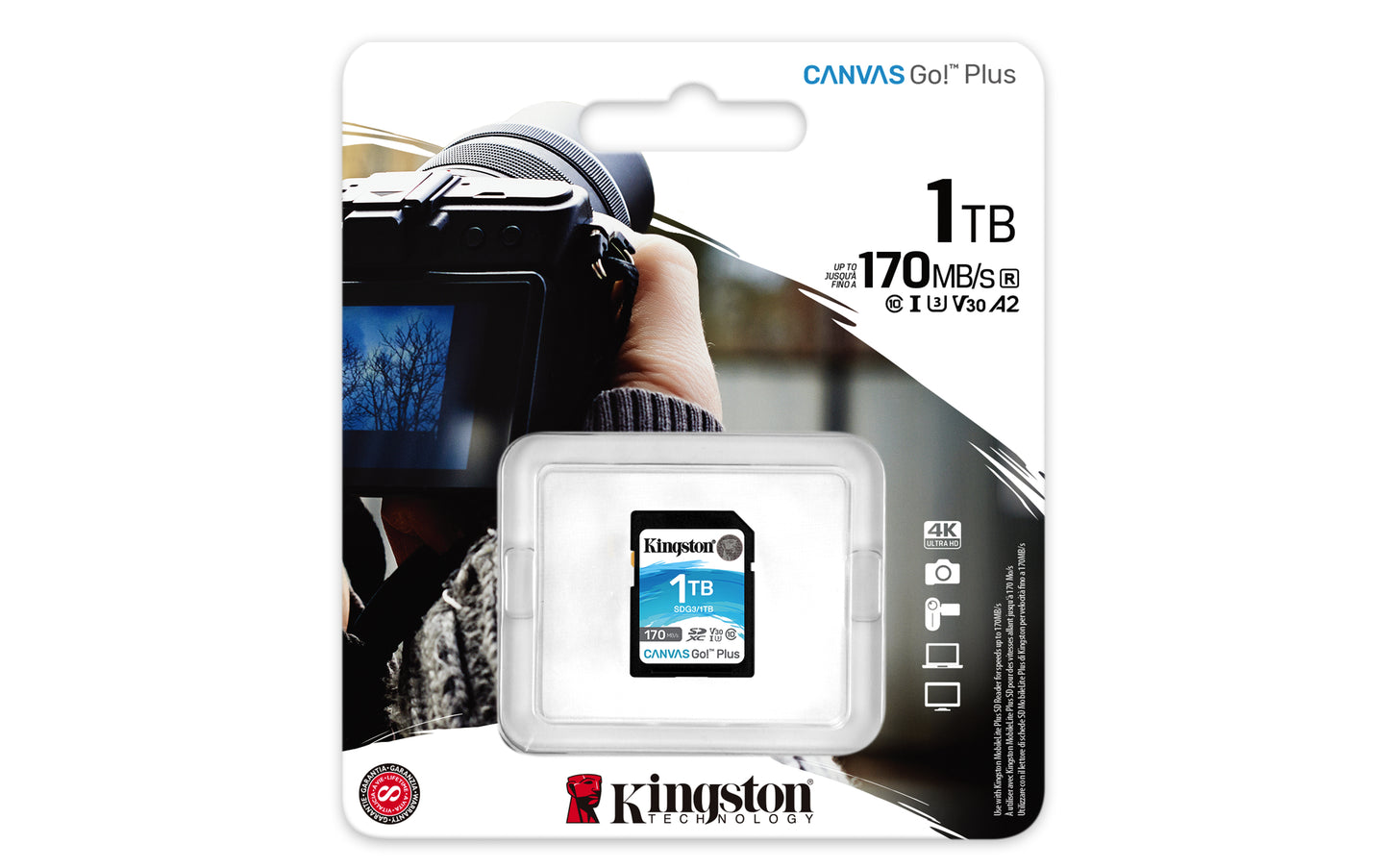 Kingston Technology - Canvas Go! Plus 1 TB SD UHS-I Clase 10