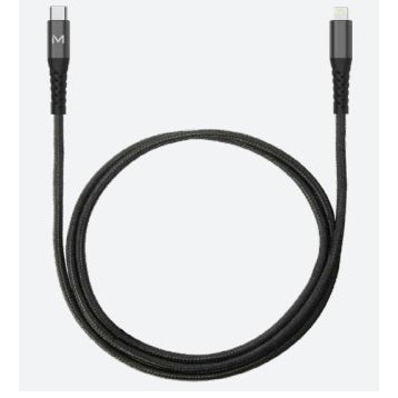 Mobilis - 001343 cable de conector Lightning 1 m Negro