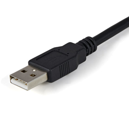 StarTech.com - Cable 1 8m USB a 2 Puertos Serie Serial RS232 DB9 Retención del Puerto de Asignación COM