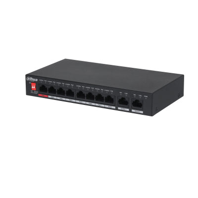 Dahua Technology - PoE PFS3010-8ET-96-V2 switch No administrado Gigabit Ethernet (10/100/1000) Energía sobre Ethernet (PoE) Negro