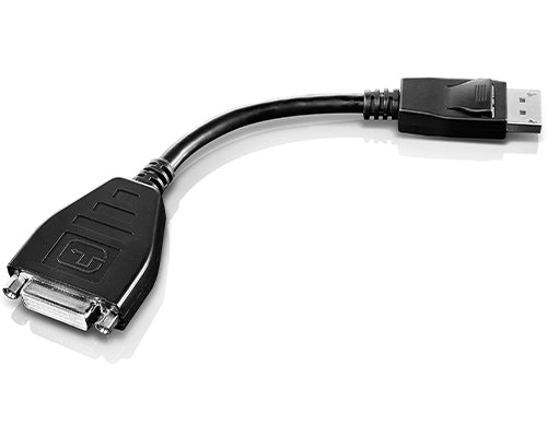 Lenovo - 45J7915 adaptador de cable de vídeo 0 2 m DVI-D DisplayPort Negro