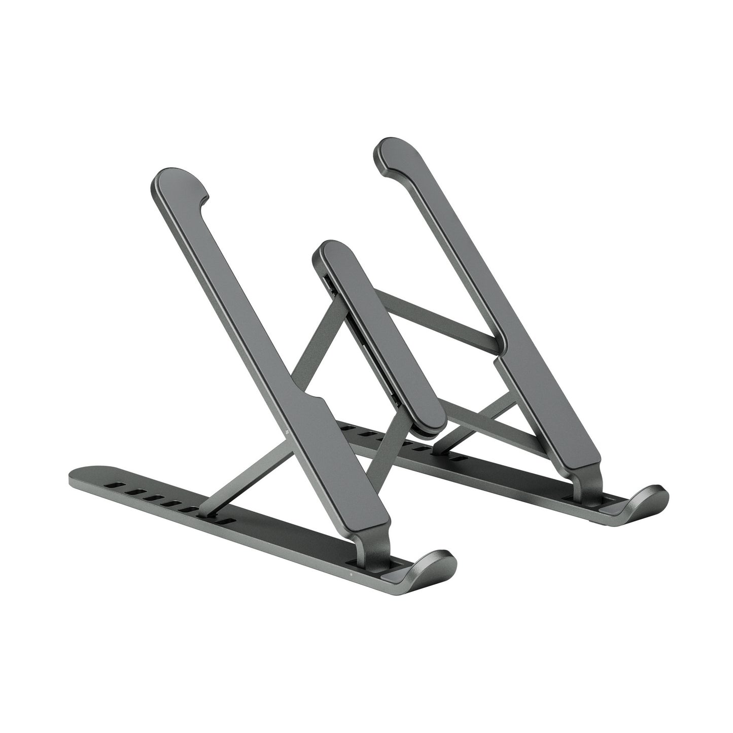 AISENS - Soporte De Sobremesa Ajustable Para Portatil / Tablet  Gris Oscuro