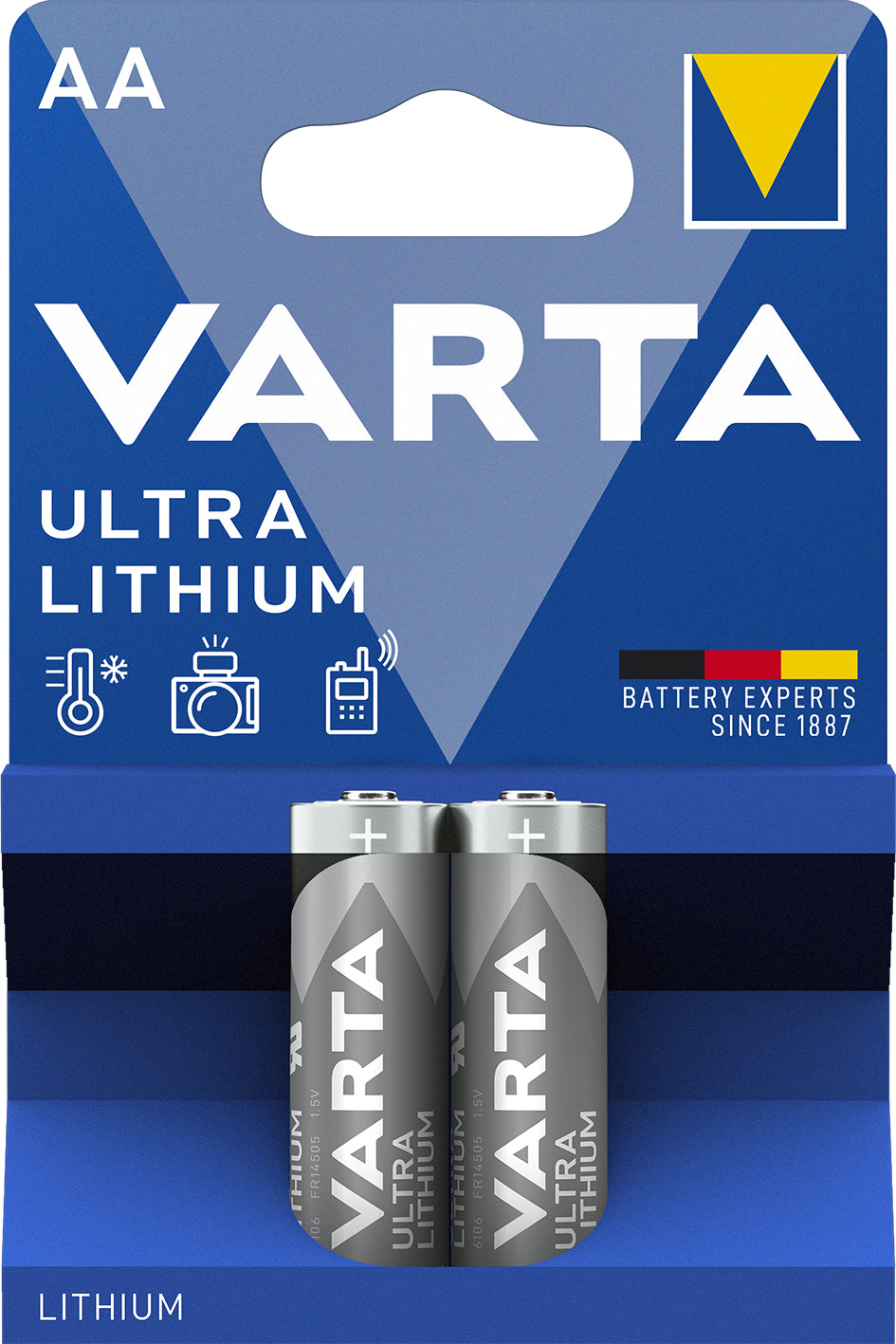 Varta - 06106 Batería de un solo uso AA Litio