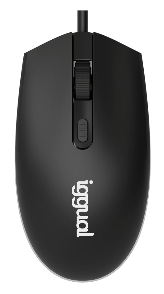 iggual - IGG317624 ratón Oficina Ambidextro USB tipo A Óptico 1600 DPI