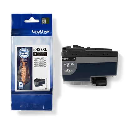 Brother LC-427XLBK cartucho de tinta 1 pieza(s) Original Alto rendimiento (XL) Negro