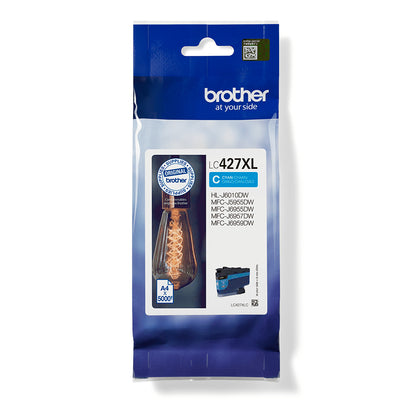 Brother LC-427XLC cartucho de tinta 1 pieza(s) Original Alto rendimiento (XL) Cian