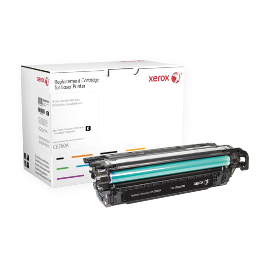 Xerox - Cartucho de tóner negro. Equivalente a HP CE260A. Compatible con HP Colour LaserJet CM4540 MFP  Colour LaserJet CP4025  Colour LaserJet CP4525