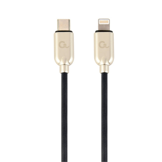 Gembird - CC-USB2PD18-CM8PM-1M cable de conector Lightning Negro