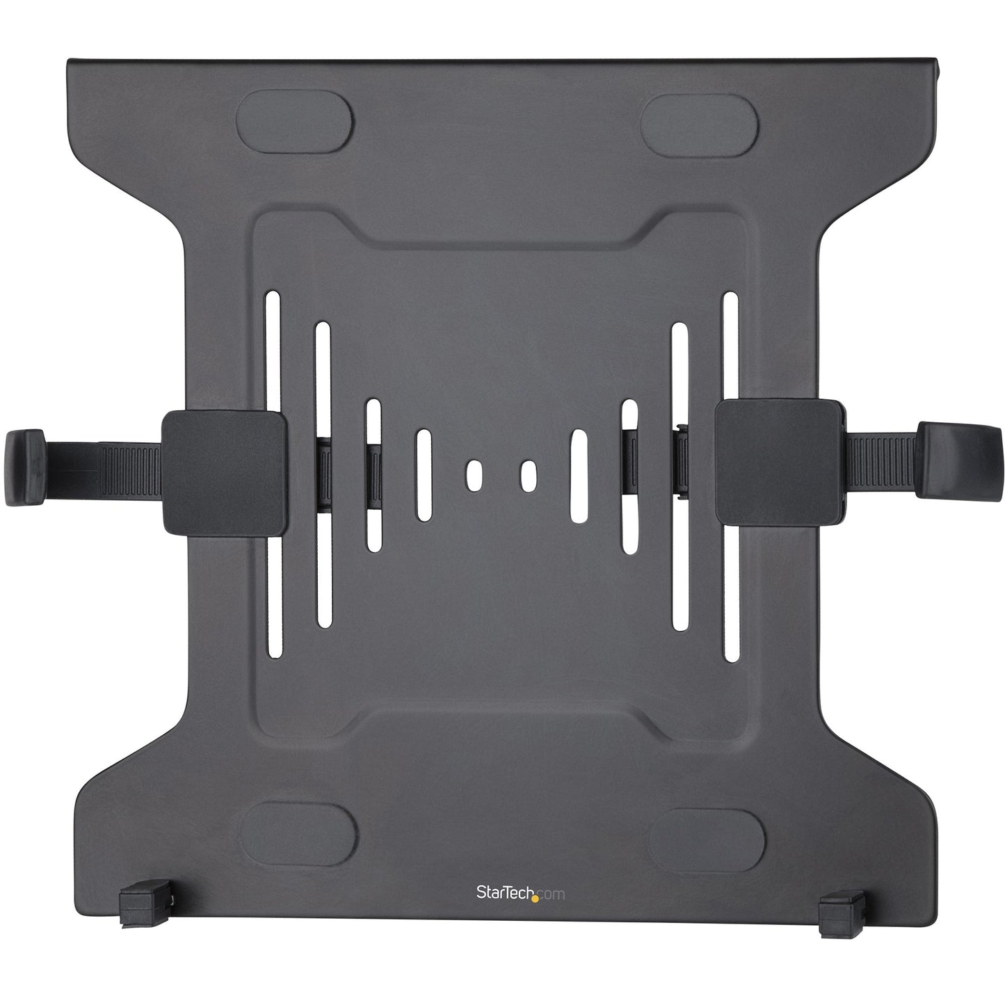 StarTech.com - Bandeja VESA para Ordenador Portátil - Soporte Ajustable con Brazo de Monitor para Ordenador Portátil (4 5kg) - con Perforaciones VESA de 75x75 100x100 - Ventilado