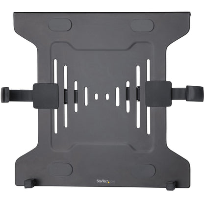 StarTech.com - Bandeja VESA para Ordenador Portátil - Soporte Ajustable con Brazo de Monitor para Ordenador Portátil (4 5kg) - con Perforaciones VESA de 75x75 100x100 - Ventilado