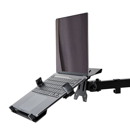 StarTech.com - Bandeja VESA para Ordenador Portátil - Soporte Ajustable con Brazo de Monitor para Ordenador Portátil (4 5kg) - con Perforaciones VESA de 75x75 100x100 - Ventilado