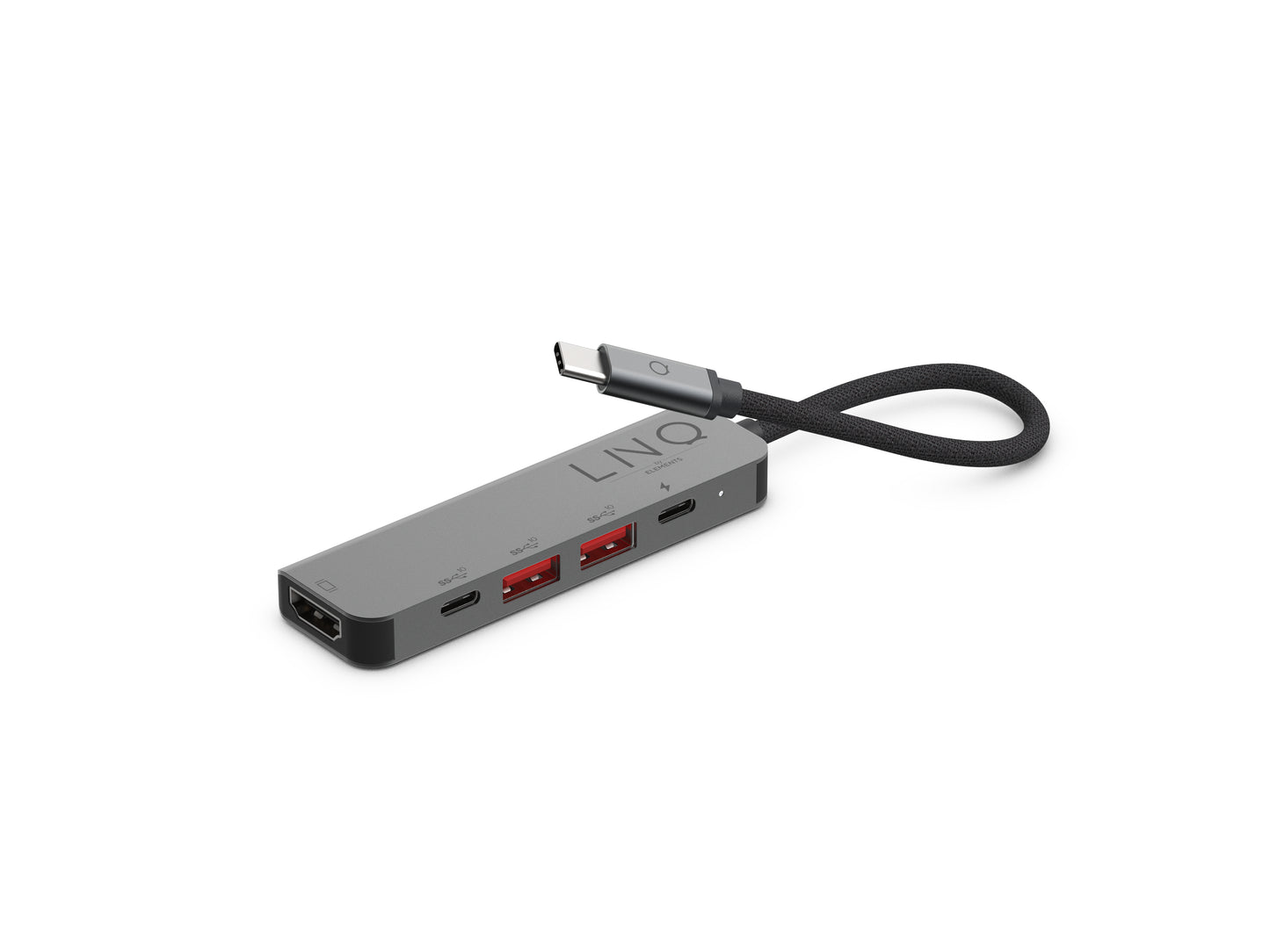 LINQ byELEMENTS - 5in1 Pro USB-C 10Gbps Multiport Hub with 4K HDMI