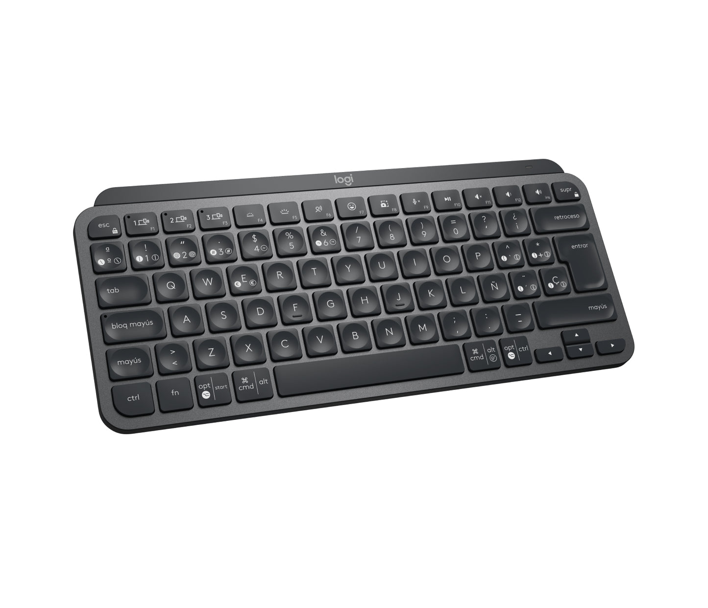 Logitech - MX Keys Mini for Business teclado Oficina RF Wireless + Bluetooth QWERTY Español Grafito