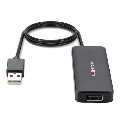 Lindy - 42986 hub de interfaz USB 2.0 480 Mbit/s Negro