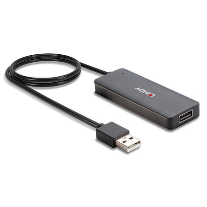 Lindy - 42986 hub de interfaz USB 2.0 480 Mbit/s Negro